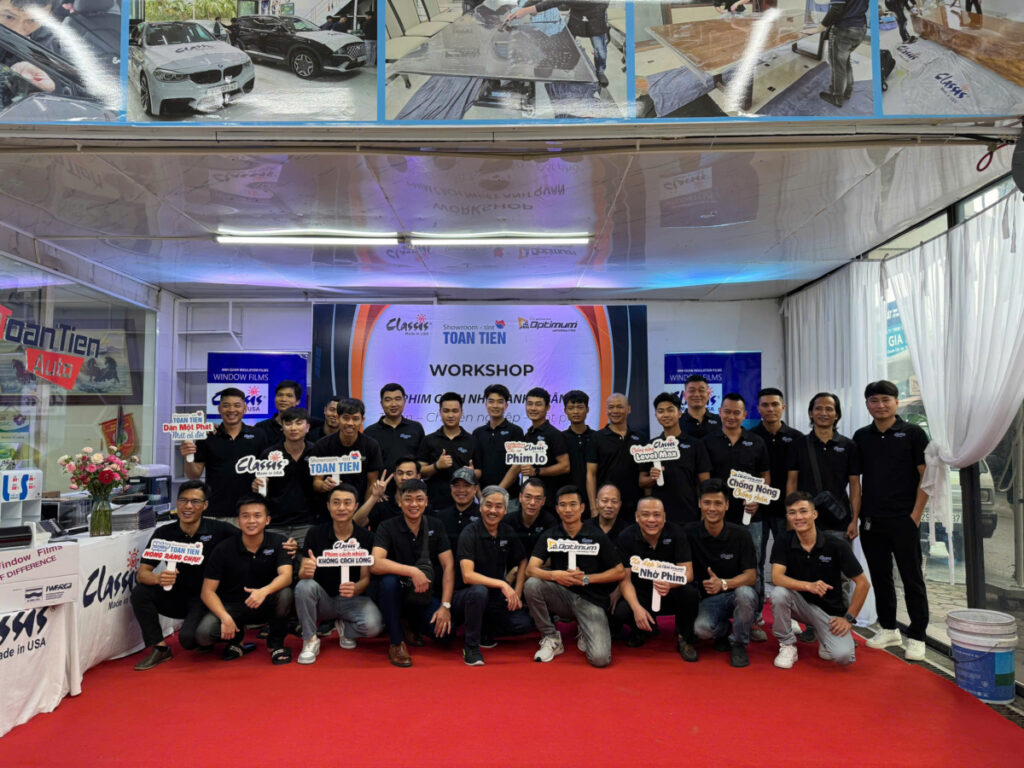 workshop đào tạo thi công phim cách nhiệt Classis cho kỹ thuật viên toàn quốc