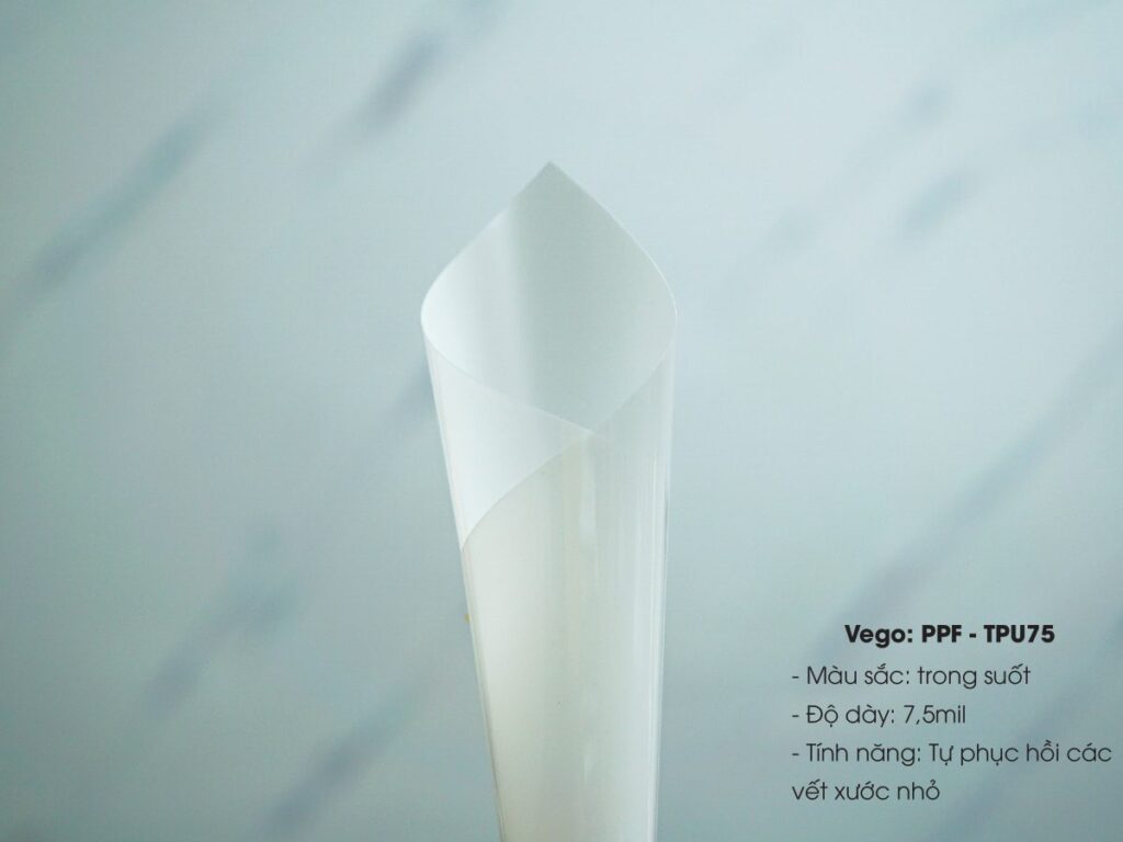 Phim PPF VEGO TPU 75 trong suốt có độ dày 7,5 mil